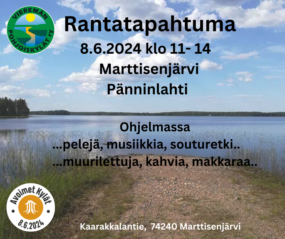 Rantatapahtuma Marttisenjärven Pänninlahdella